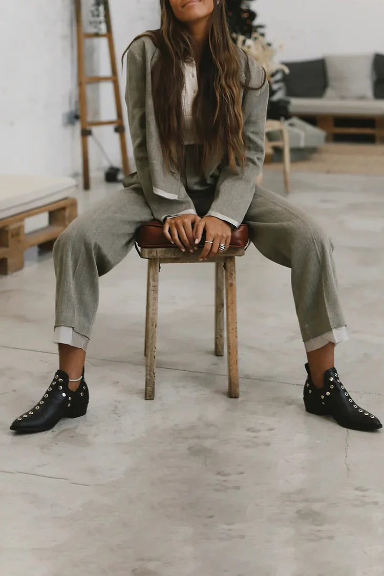 SPETSIGA NITTADE ANKELBOOT